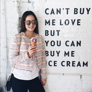 Lovers + Friends Multicolored Tweed Jacket